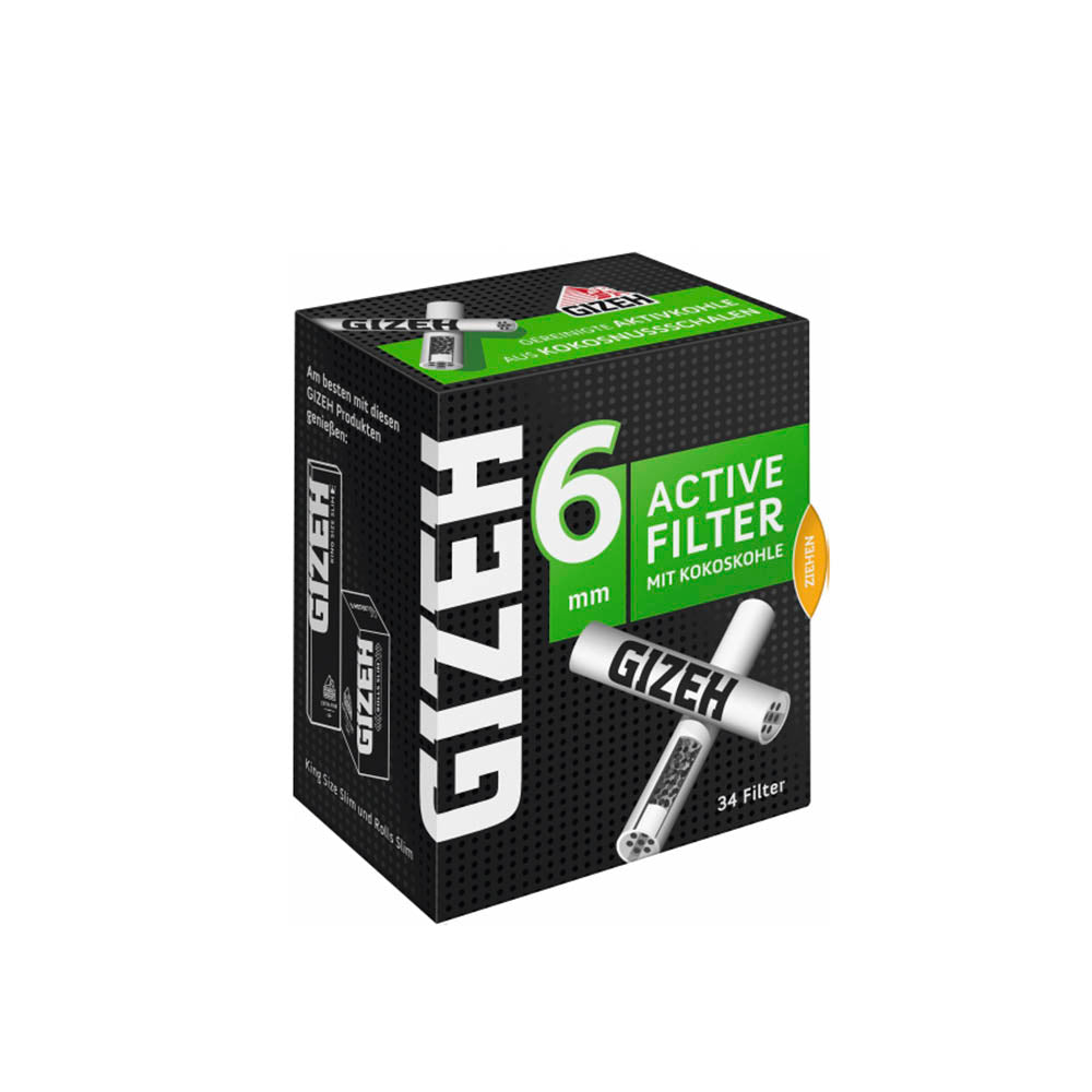 GIZEH Black Active Filter 6mm 34er - Der Kiosk - Offiziell