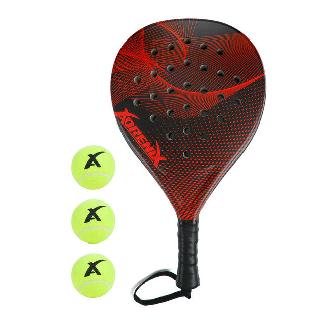 Adernix Padel Set Schläger mit 3 Bällen (versch. Farben)
