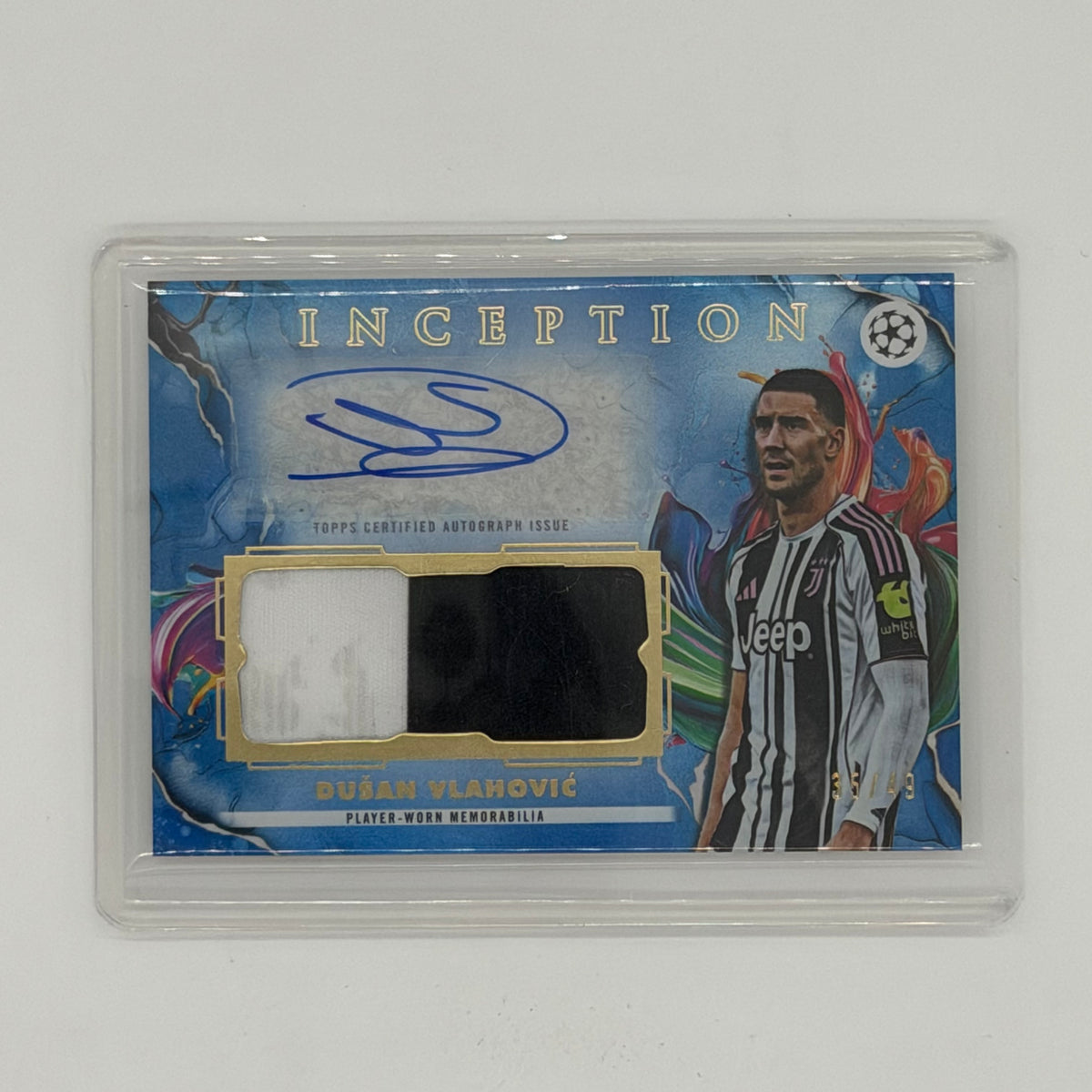 Dusan Vlahovic Juventus FC Soccer Topps 2025/26 Inception Auto /49