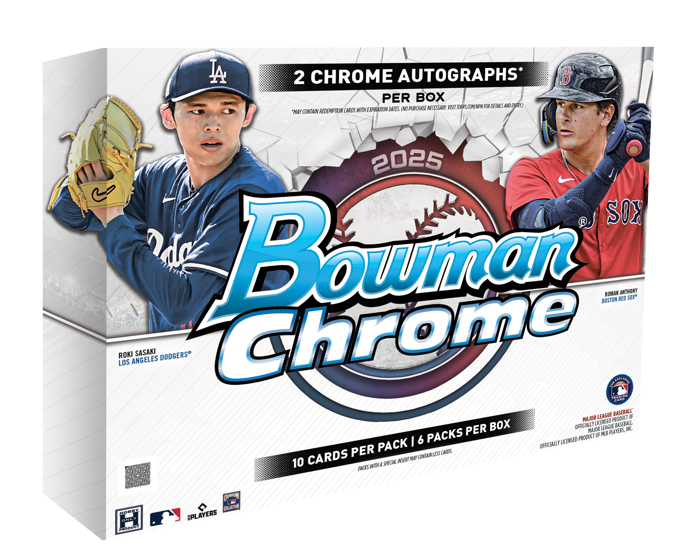 Topps 2025 Bowman Chrome® Baseball - Hobby Box