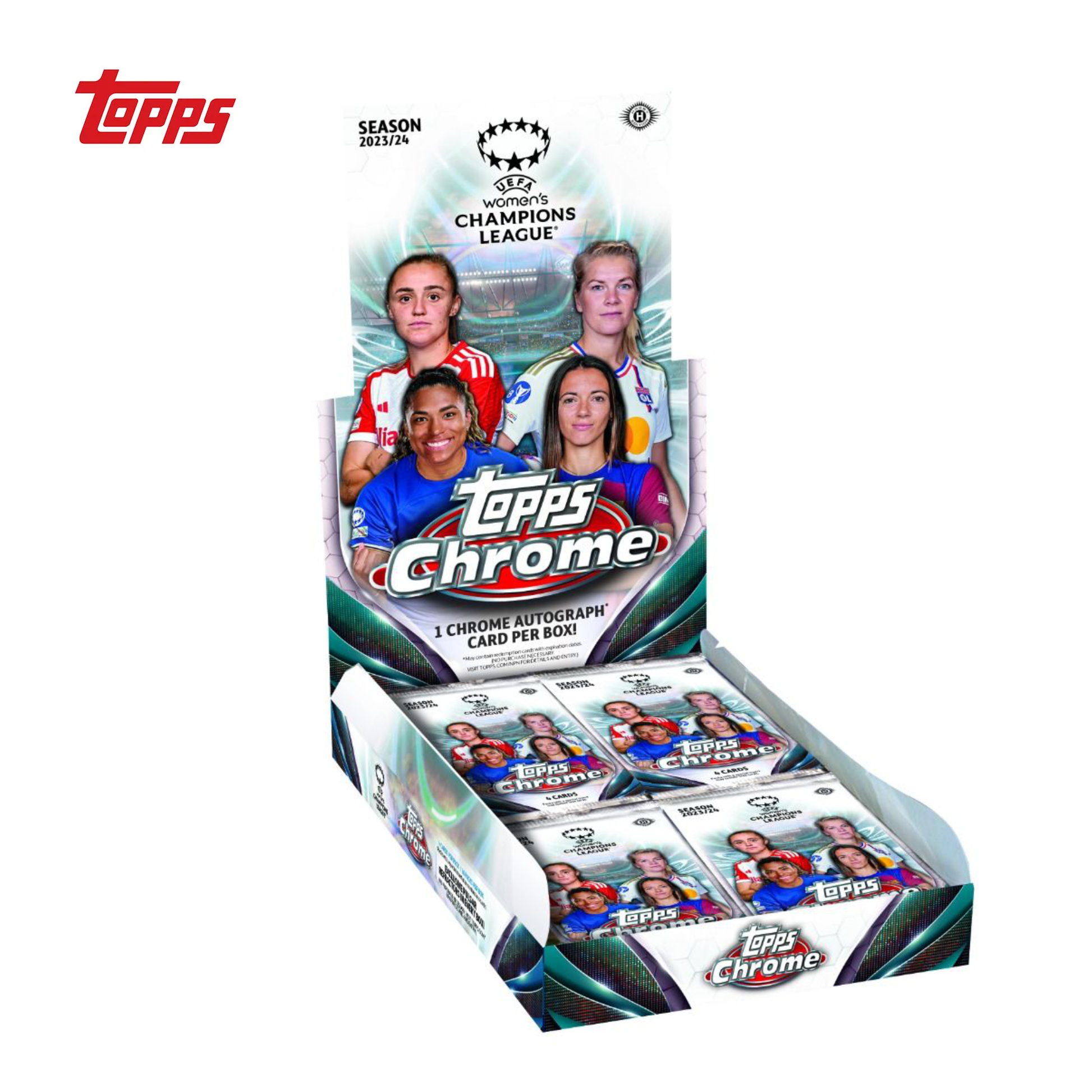 2023-24 Topps Chrome® UEFA Women's Champions League - Hobby Box