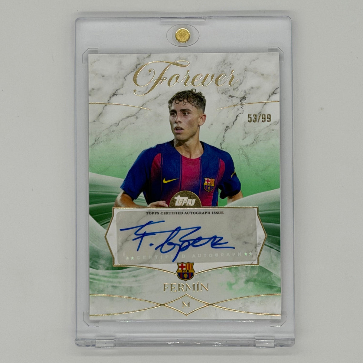 Fermin Lopez Fc Barcelona Topps Forever 2025-26 Auto /99