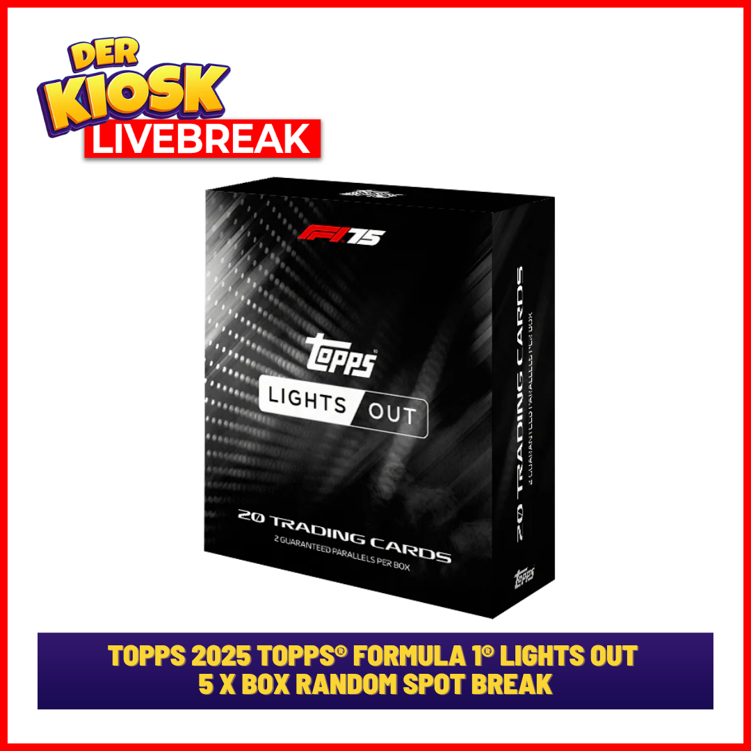 #1 Topps 2025 Topps® Formula 1® Lights Out 5 x Box Random Spot Break ( Livebreak)