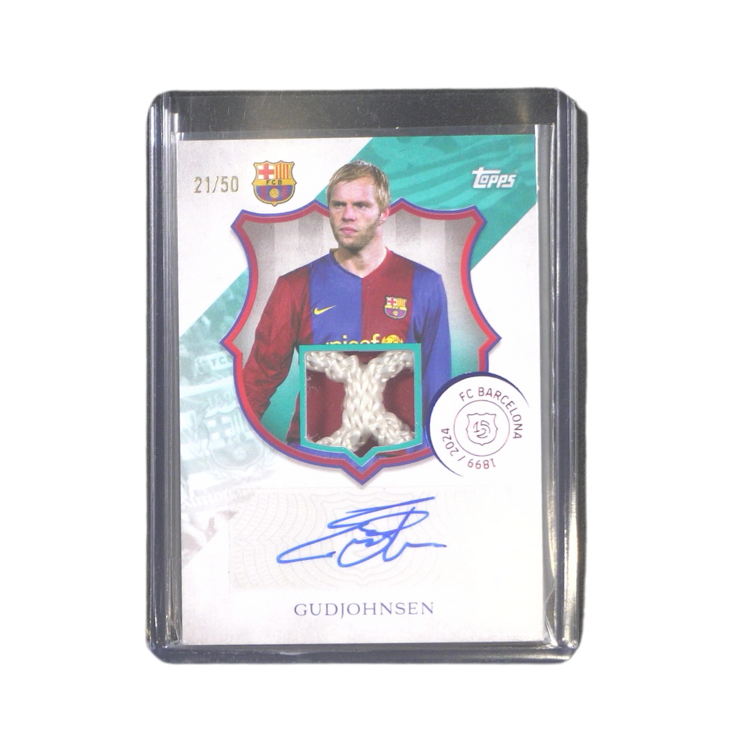 Gudjohnsen 21/50 Relic Autograph - Topps® FC Barcelona 125th Anniversary (Ungraded Card)