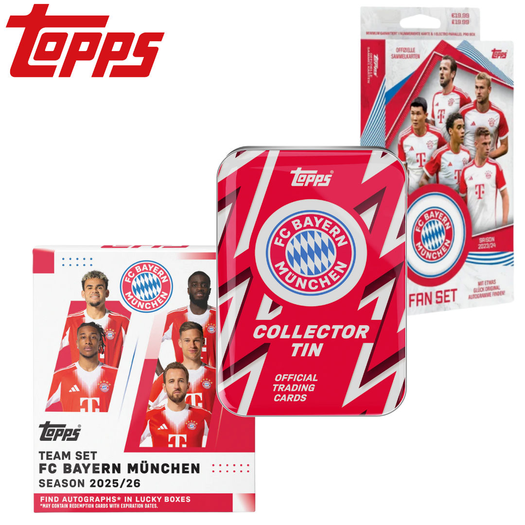 Topps FC Bayern München Bundle Fan Set, Tin und Team Set