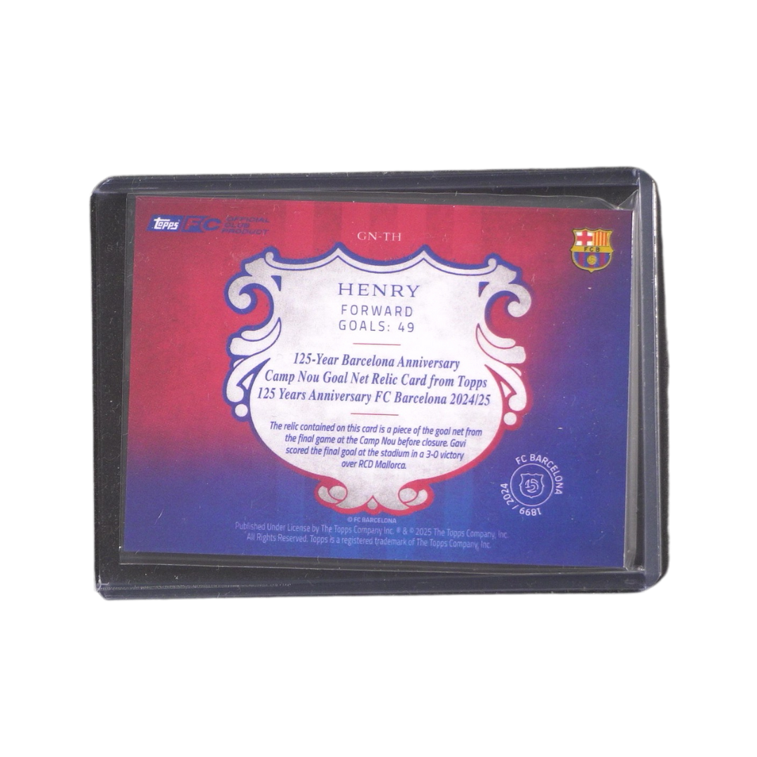 Thiery Henry 82/99 Relic - Topps 125 Jahre Barcelona Box ( Ungraded Card )