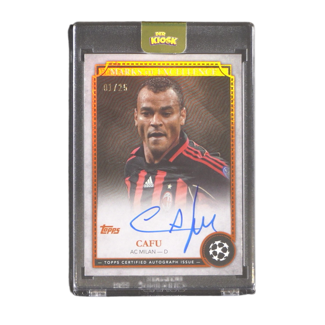Cafu On Card Autograph 01/25 - Topps Merlin Chrome Hobby 23/24 ( Ungraded Card )