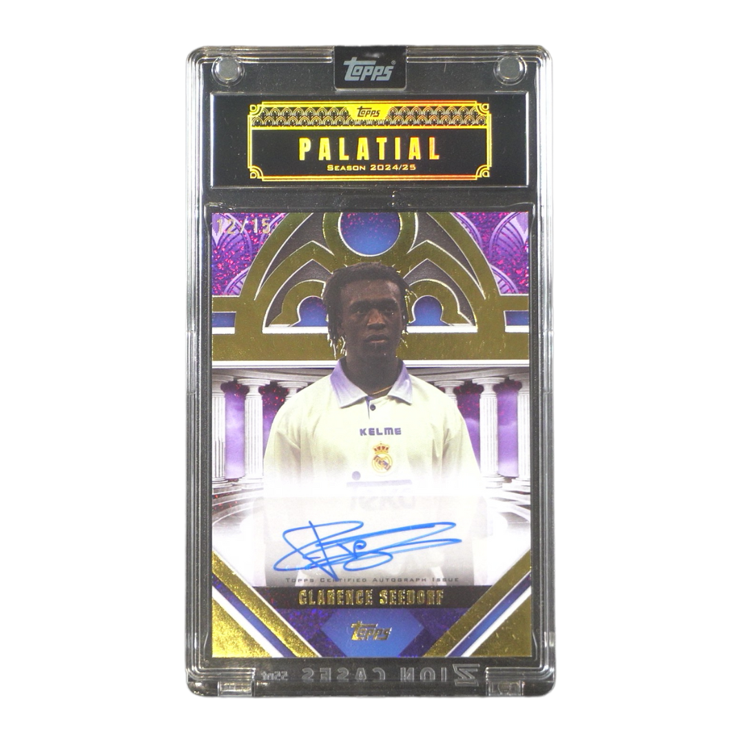 Clarence Seedorf 12/15 Autograph - 2024/25 Topps® Palatial Real Madrid (Ungraded Card) Kommissionsware