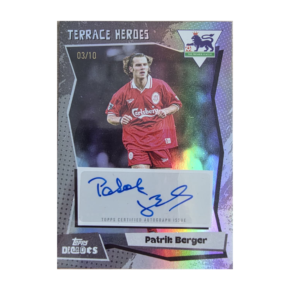 2025 Topps Decades EPL 90's Patrik Berger Auto /10