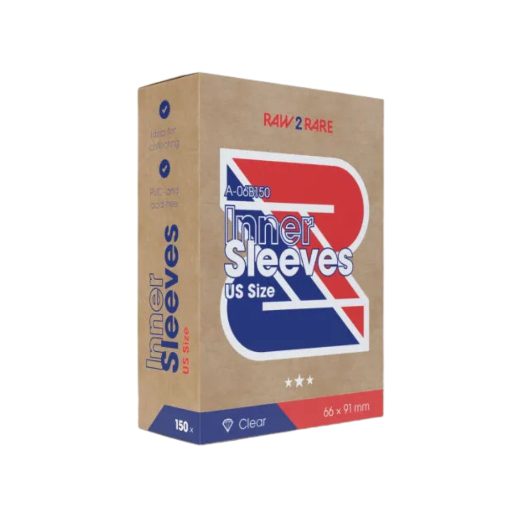 Raw2Rare Inner Sleeves US Size | 150 Stück Sports Cards Hüllen