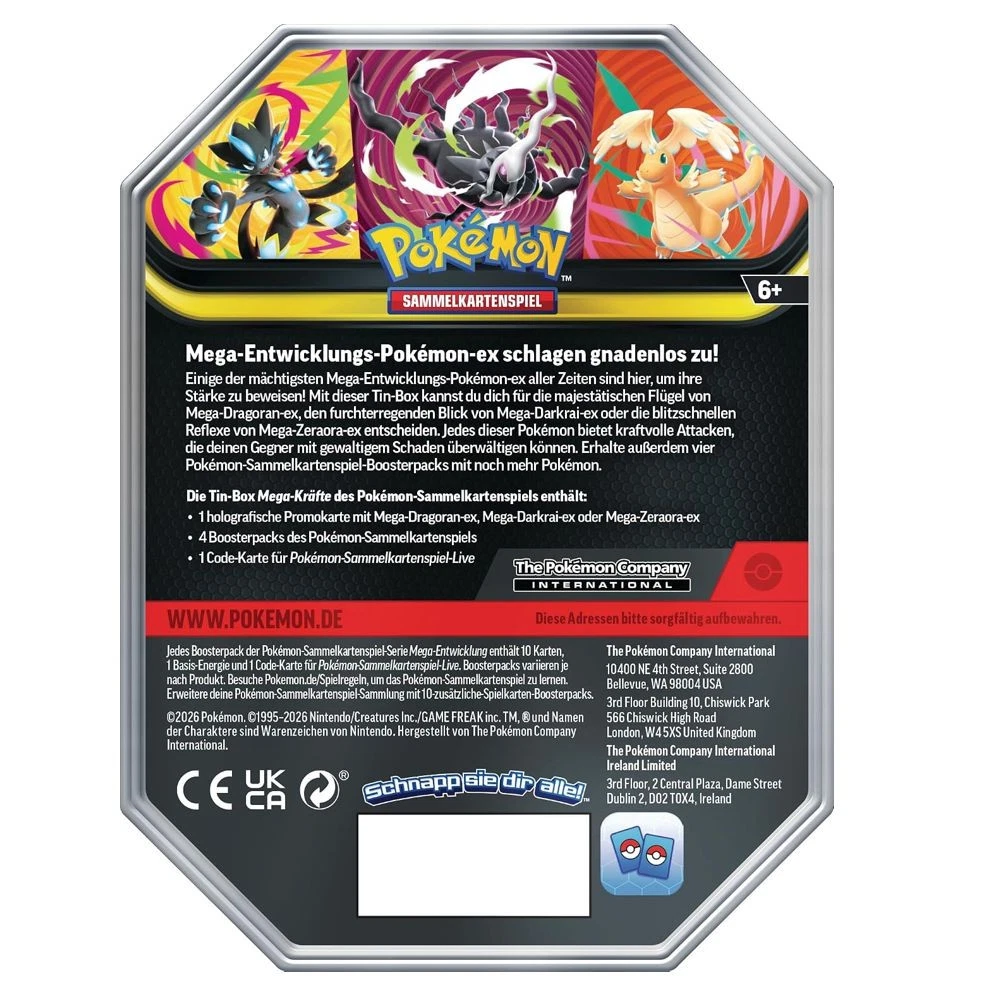 2026 Pokémon Tin Box Mega-Darkrai TCG Deutsch