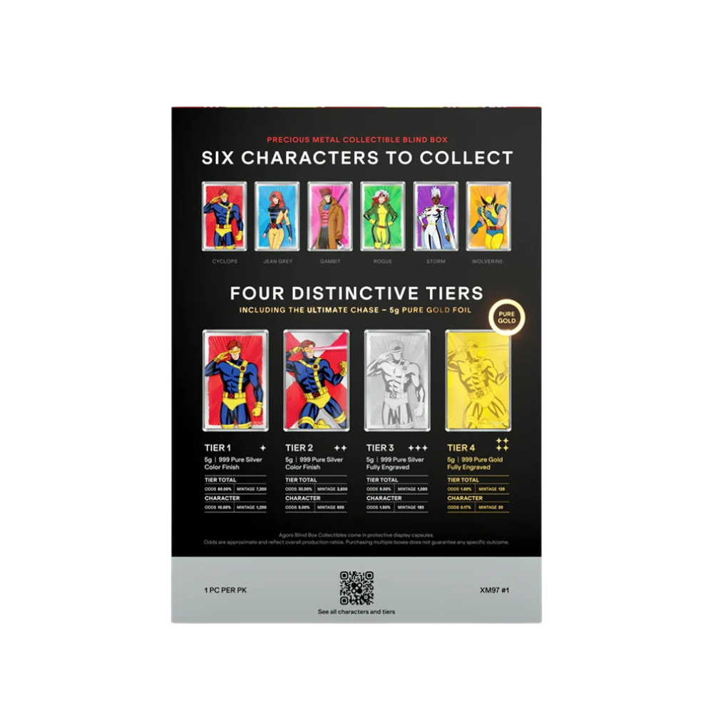 2026 Agoro X-Men '97 Heroes 5g Silver Foil Blind Box