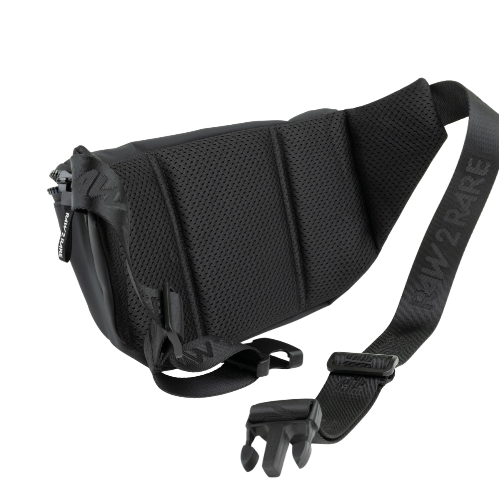 Raw2Rare Crossbody Bag Solid Black 2,5 Liter