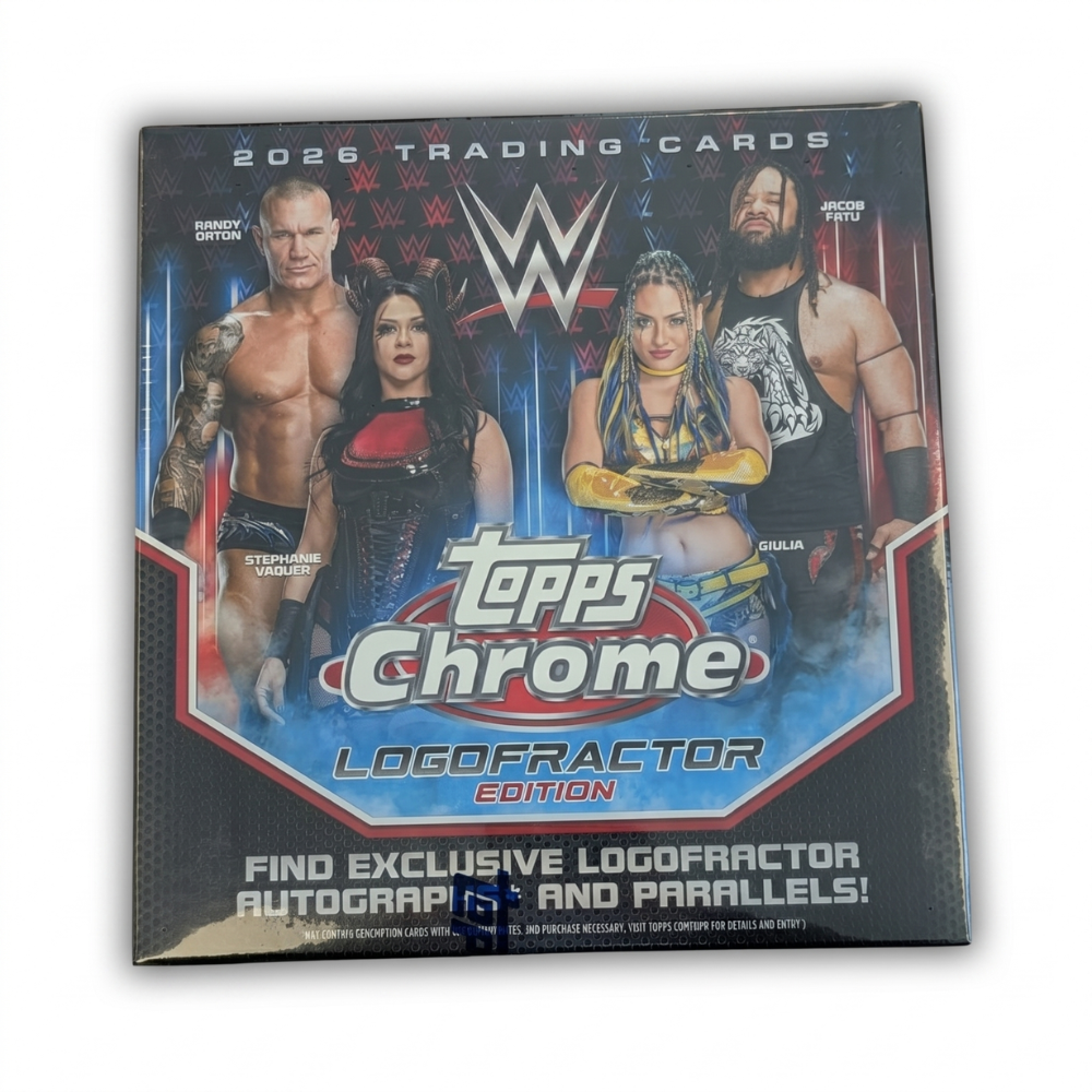 2026 Topps Chrome WWE Logofractor Edition Box