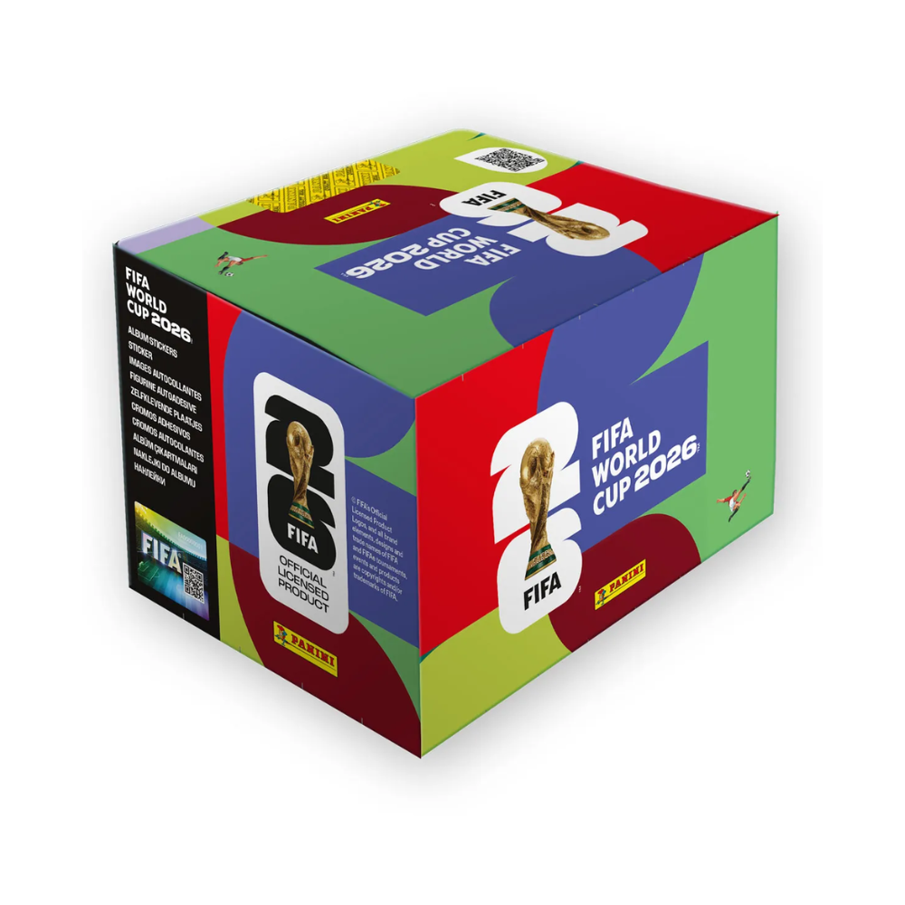 2026 Offizielle FIFA World Cup Stickerkollektion Box mit 100 Tüten