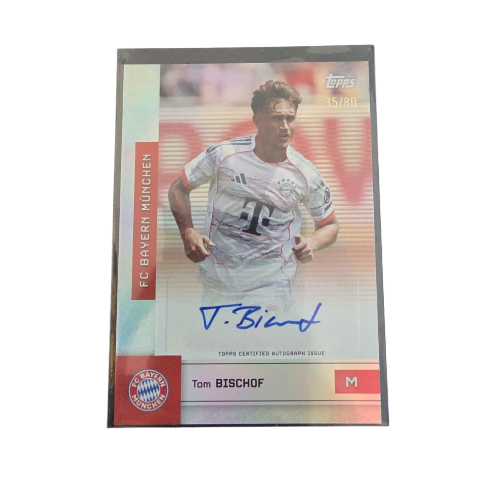 2025-26 Topps FC Bayern München Team Set Tom Bischof Auto /80
