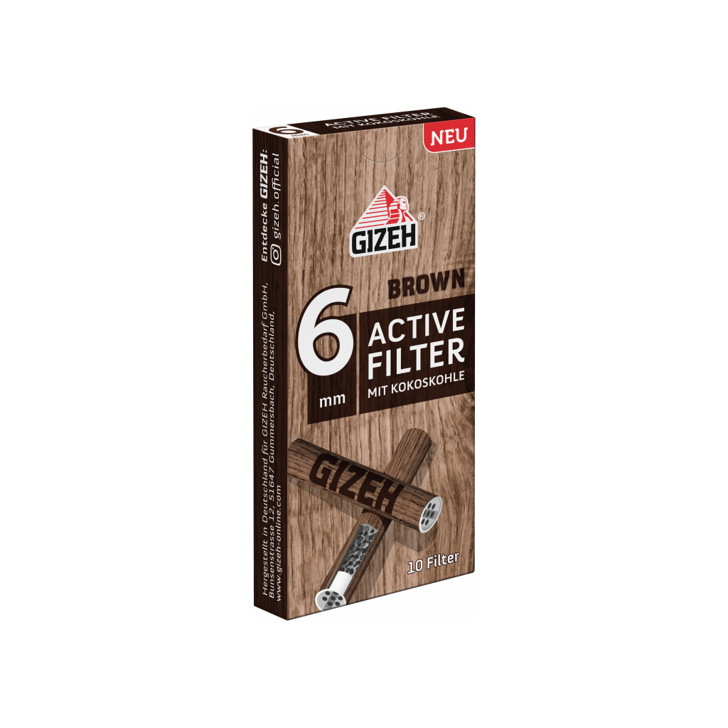 Gizeh ActiveFilter Brown 6mm