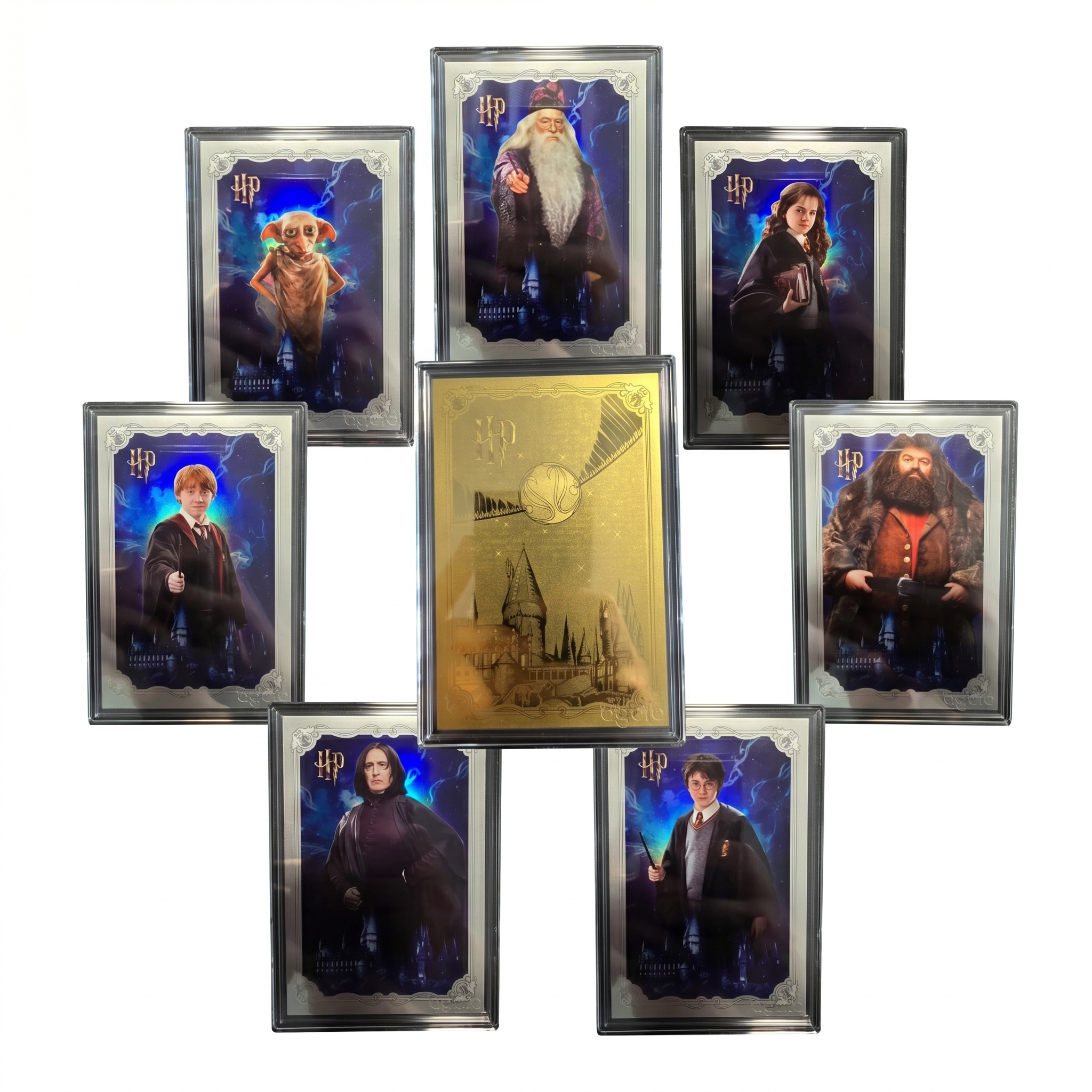Agoro Harry Potter 25 Years of Magic 8 Card Full Set Silver + Gold Cards