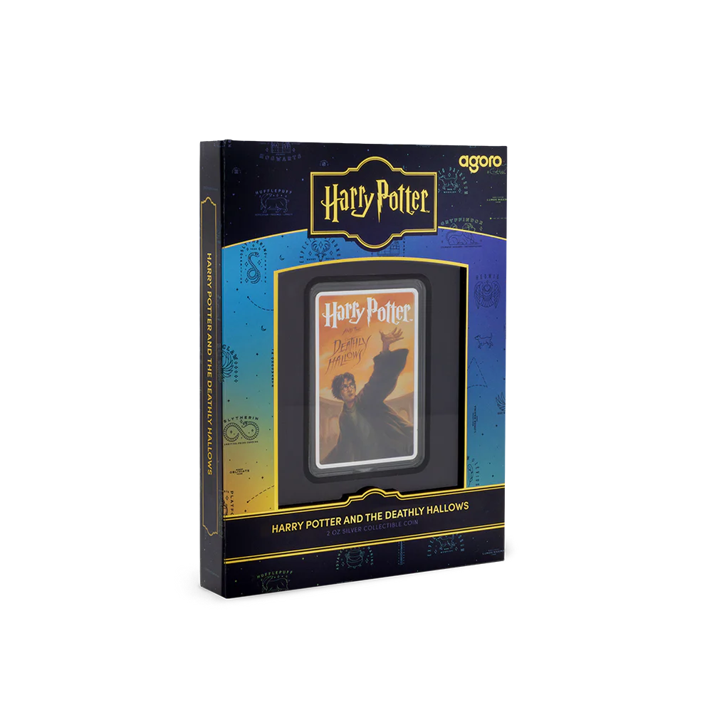 Harry Potter Book Covers: Harry Potter and the Deathly Hallows 2oz Silver