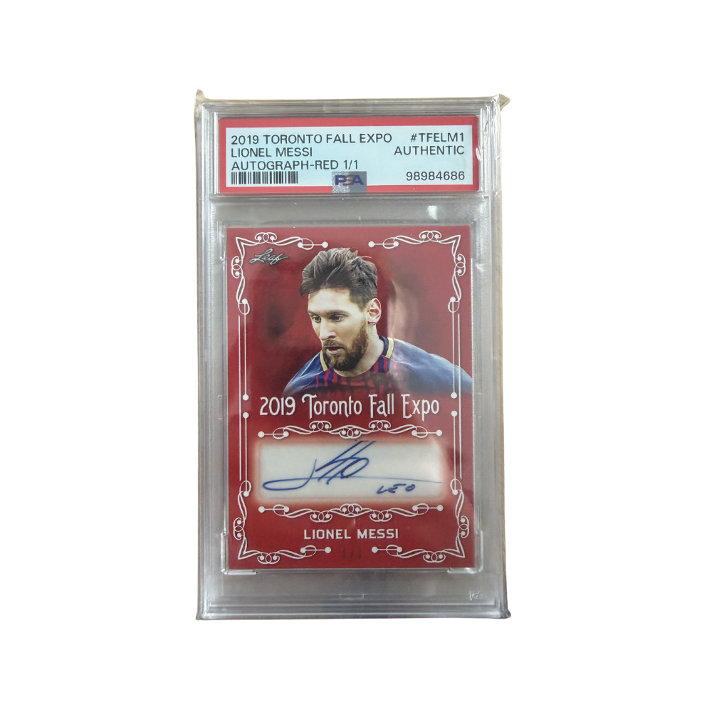 2019 Leaf Toronto Fall Expo Lionel Messi FC Barcelona Auto 1/1 PSA Authentic