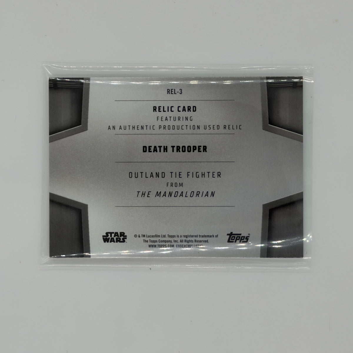 Death Trooper Star Wars Masterwork Topps Used Relic The Mandalorian