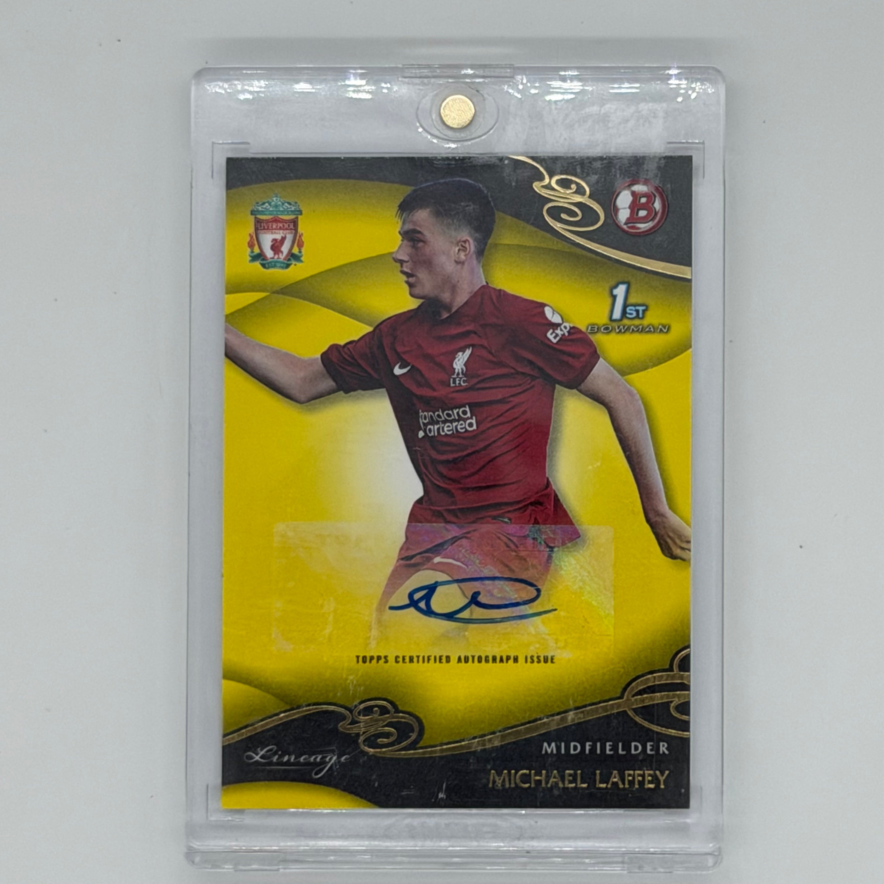 Michael Laffey Liverpool FC Soccer Liverpool FC Lineage 2022-23 Auto /75