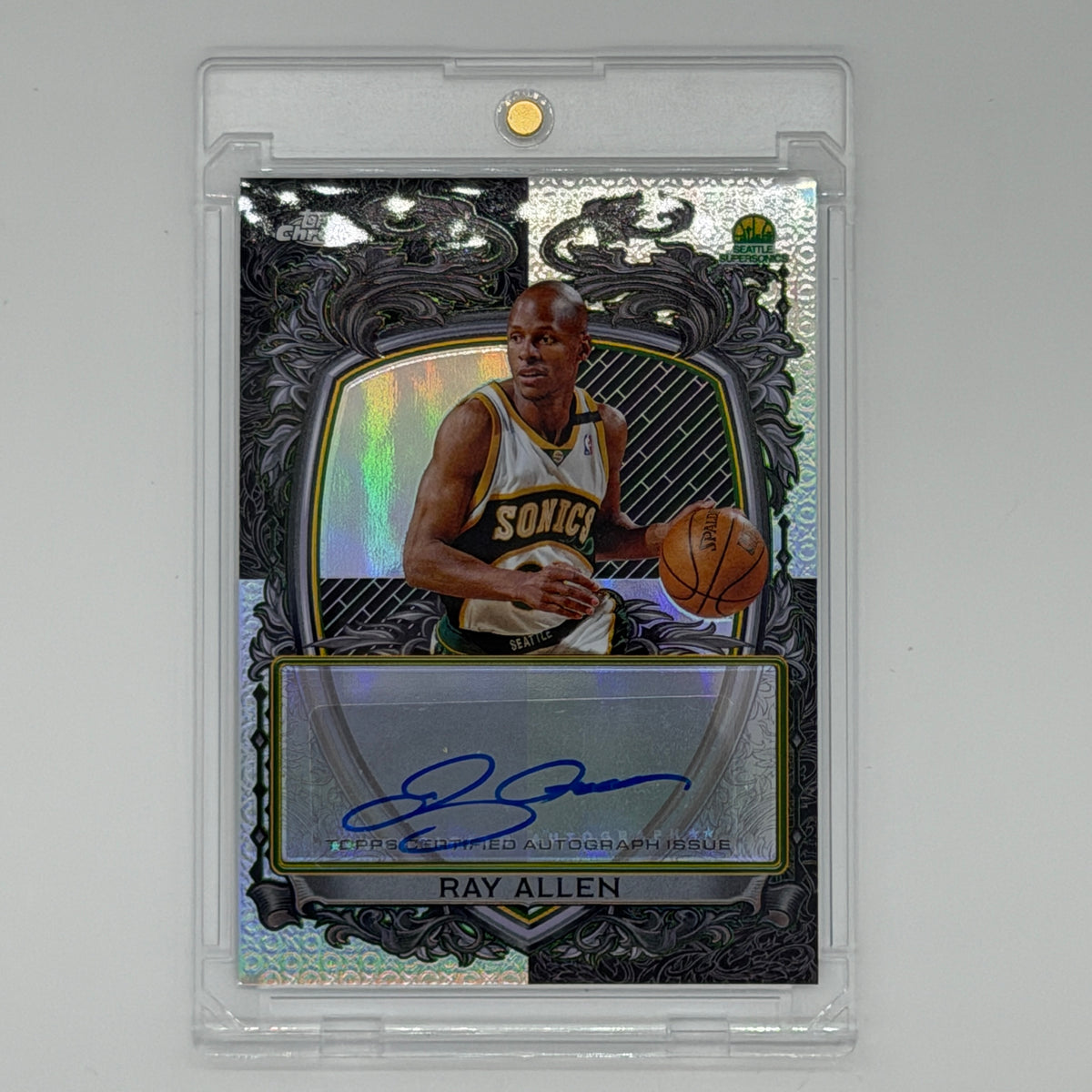 Ray Allen Sonics NBA Basketball Topps 2025 Chrome Signature Style Auto