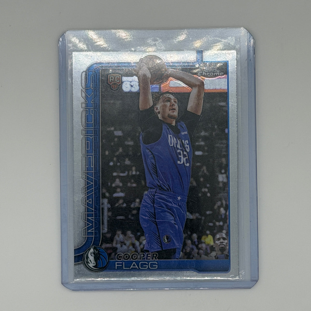 Cooper Flagg Dallas Mavericks NBA Basketball Topps 2025 Chrome