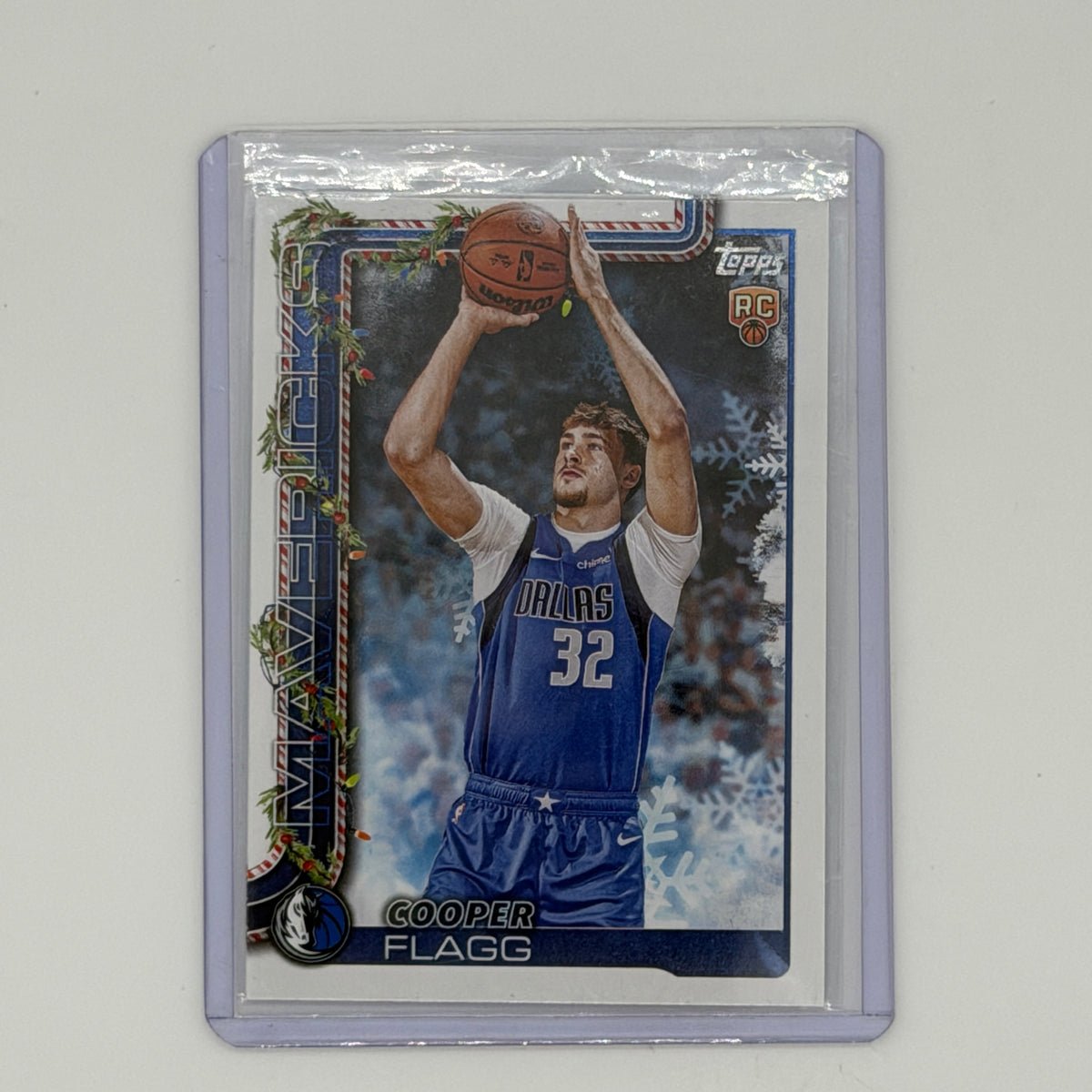 Cooper Flagg Dallas Mavericks NBA Basketball Topps 2025 Holiday