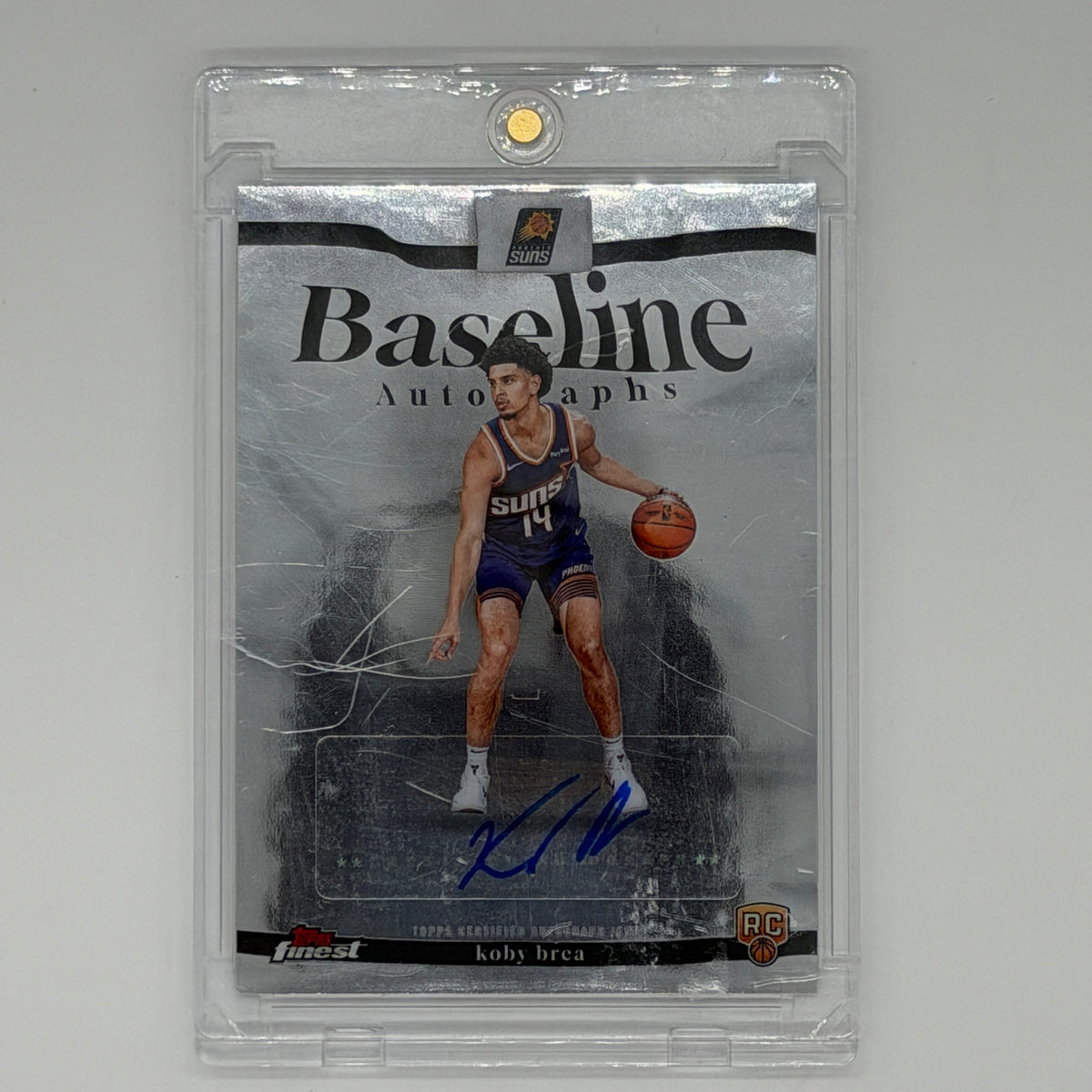 Koby Brea Phoenix Suns NBA Basketball Topps 2025 Finest Baseline Auto