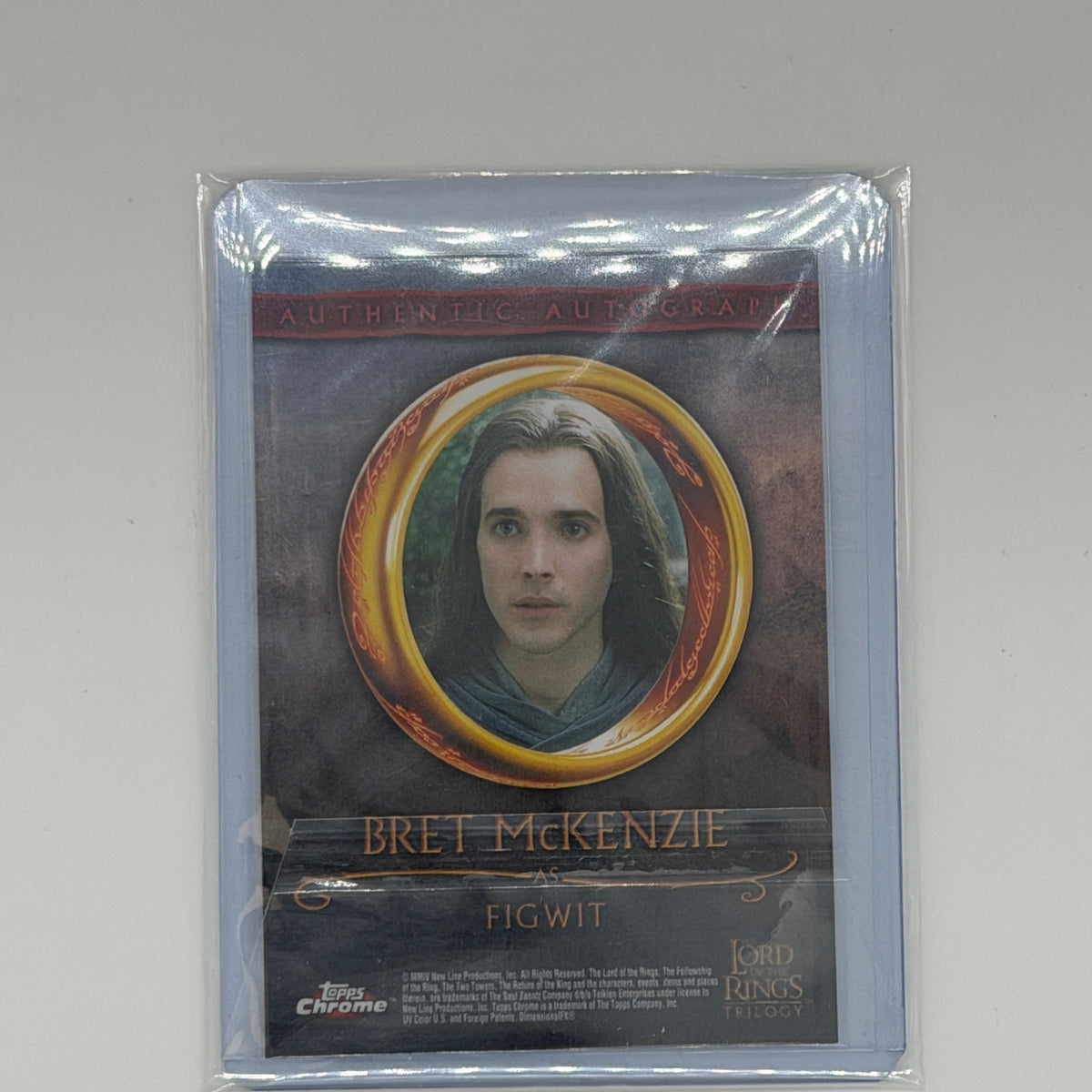 Bret McKenzie as Figwit Lord of the Rings Topps 2004 Chrome Auto