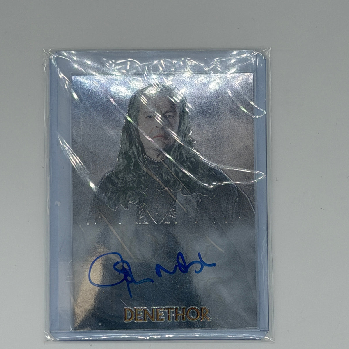 John Noble as Denethor Lord of the Rings Trilogy Topps 2007 Chrome Auto