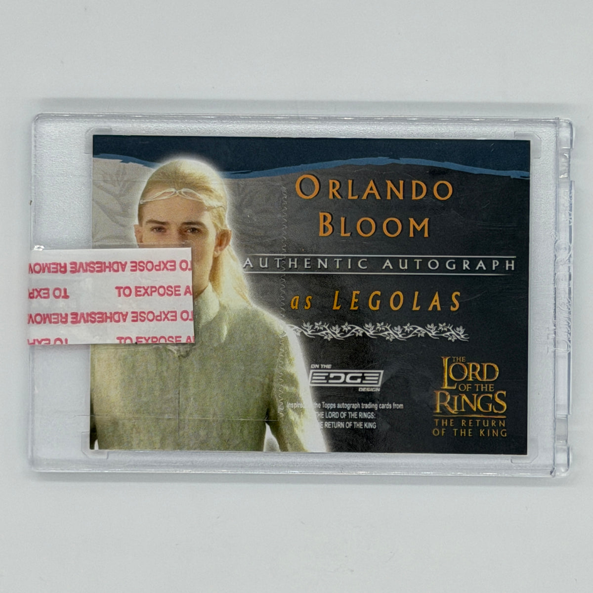 Custom Card Orlando Bloom Legolas Return of the King Lord of the Rings 2003 Auto