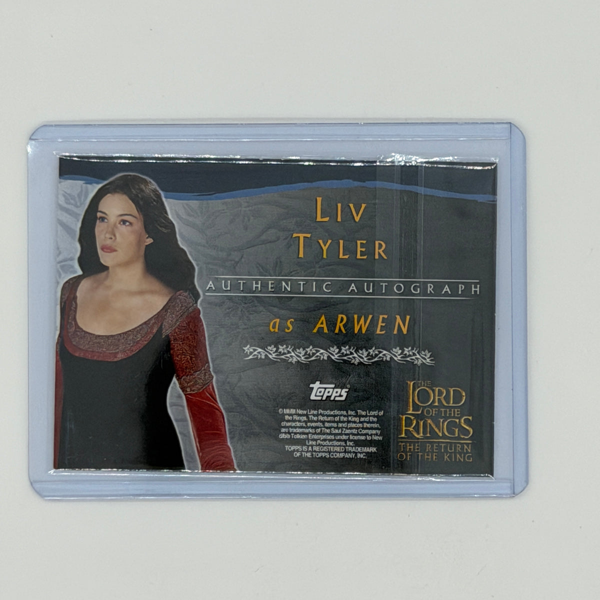 Liv Tyler as Arwen Return of the King Lord of the Rings Topps 2003 Auto