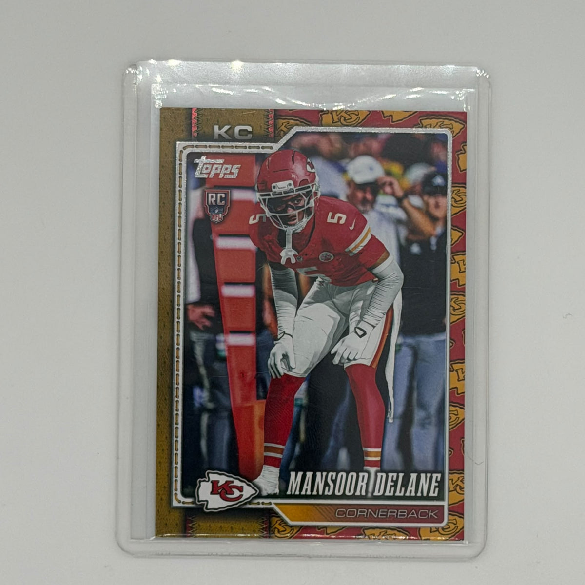 Mansoor Delane Kansas City Chiefs NFL Team Logo Football Topps 2025