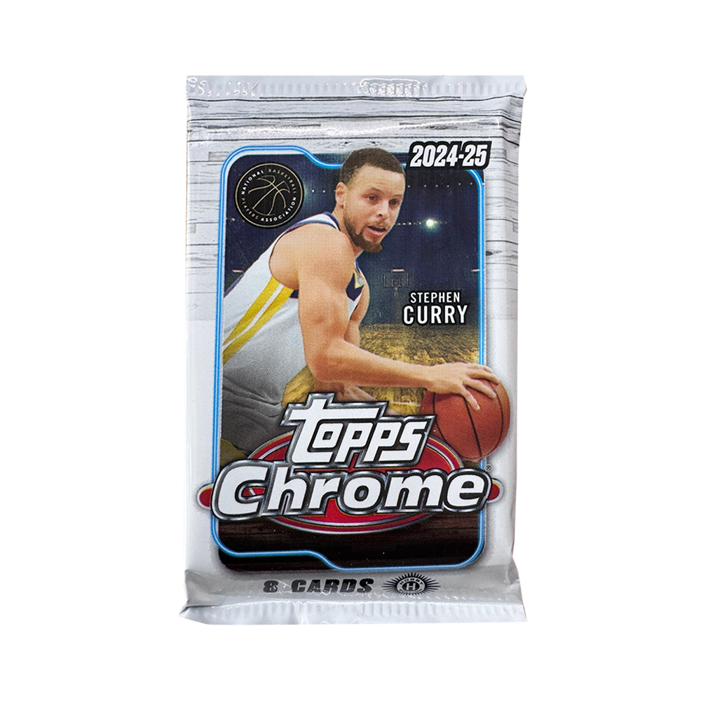 1x Packung mit 8 Karten / 2024/25 Topps Chrome® Basketball - Hobby Box