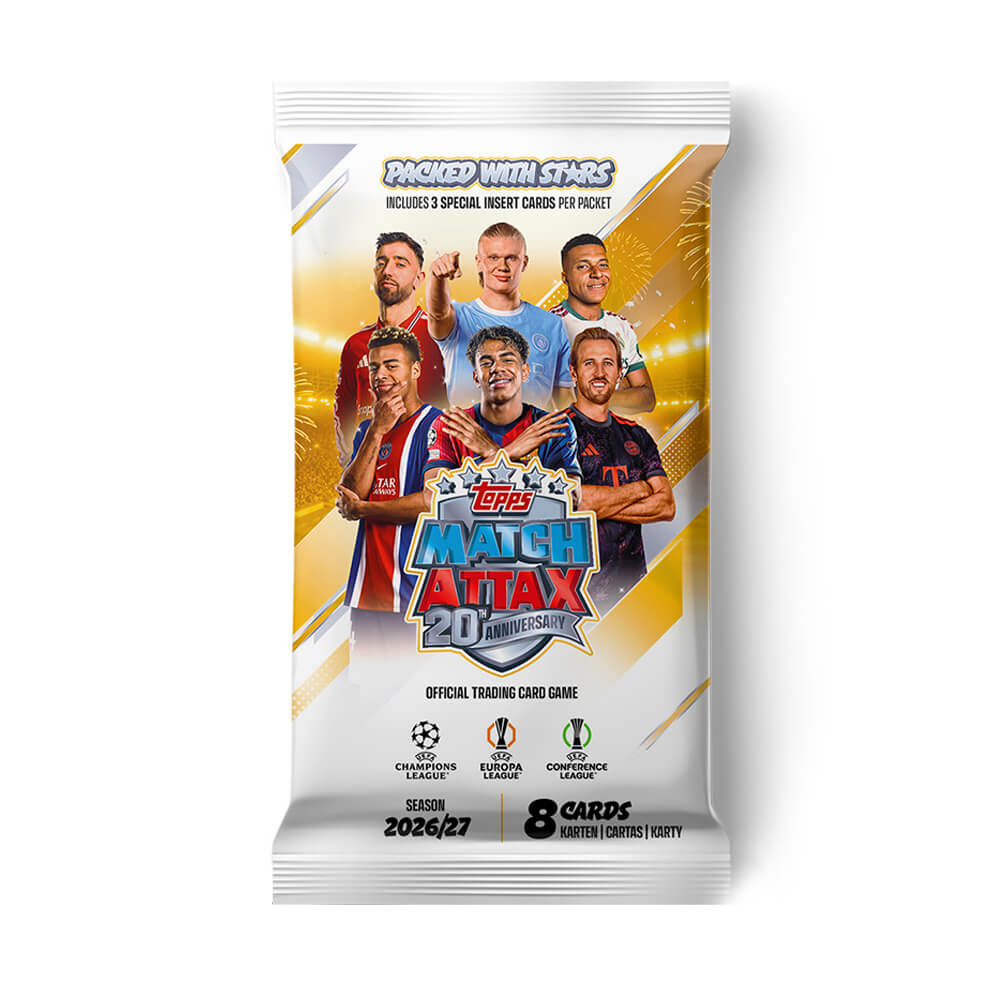 Topps Match Attax UEFA Club Competitions 2026/27 Booster mit 8 Sammelkarten