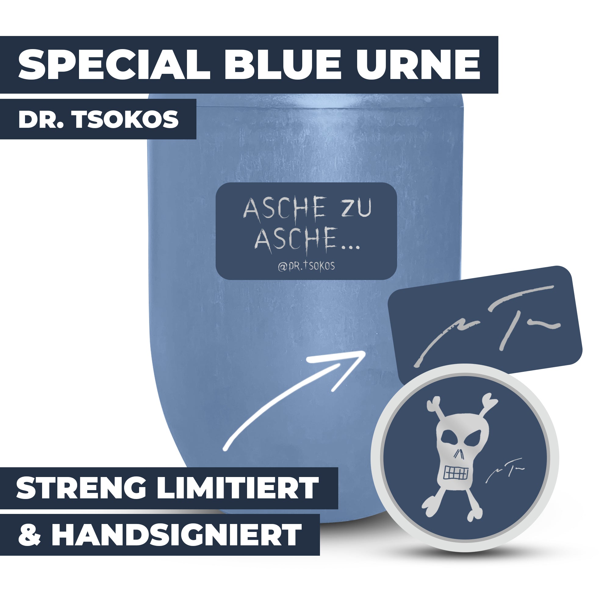 Dr. Tsokos Special Blue Urne