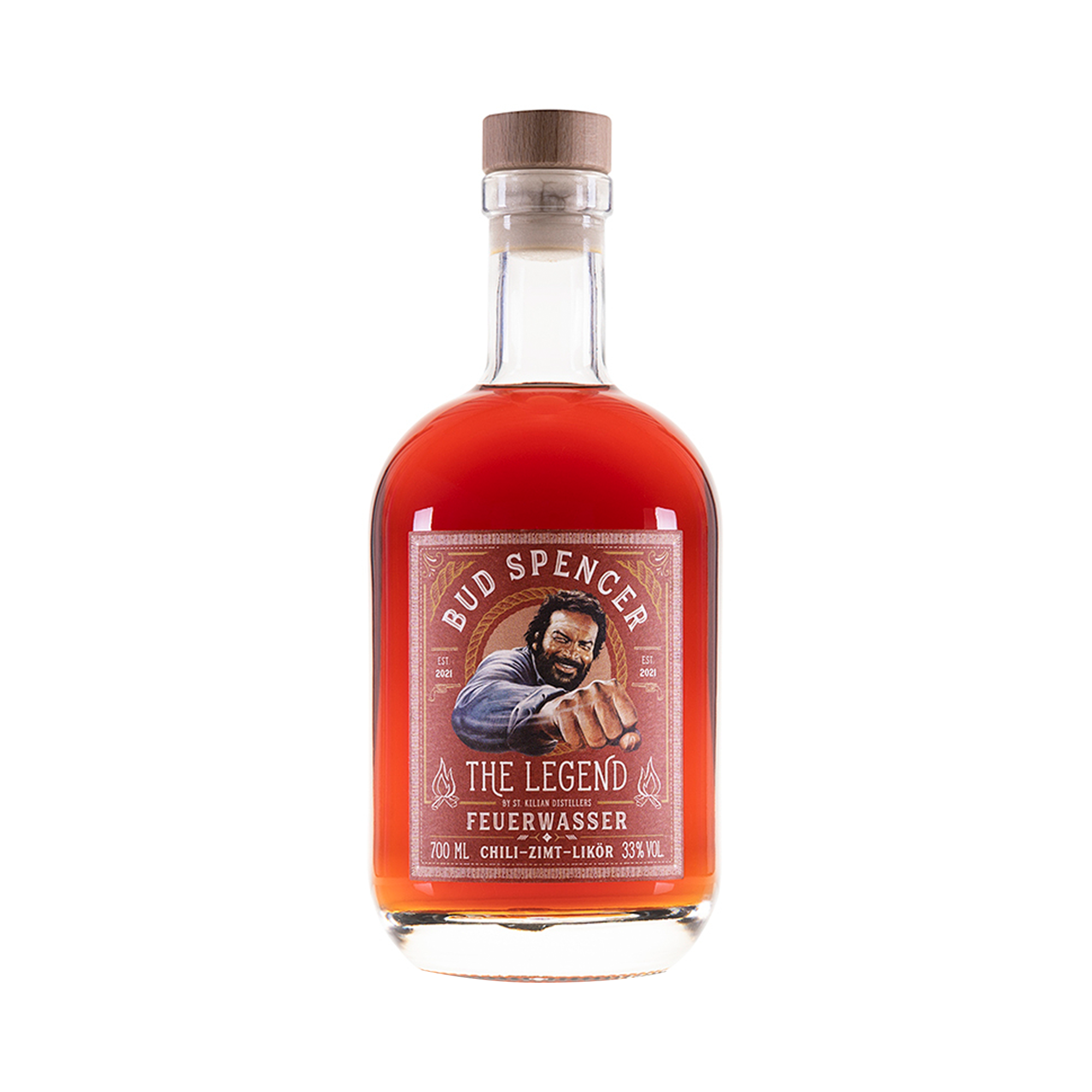 Bud Spencer - Feuerwasser Chili Zimt Likör 0,7L 33% - Der Kiosk - Offiziell