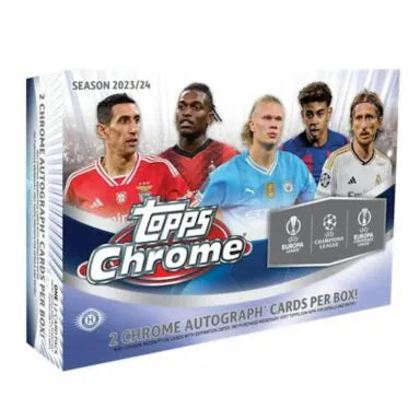 2023/24 Topps Chrome UEFA Club Competitions Soccer Breaker Delight Box