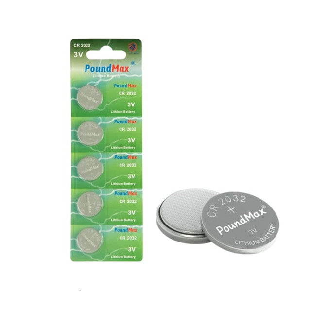 POUNDMAX Lithium CR2032 / 3V - 5er Blister