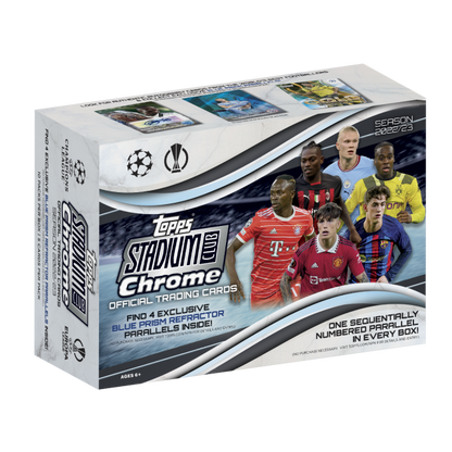 TOPPS Stadium Club Chrome UEFA Club Competitons Soccer Cards Giant Box 2022-23