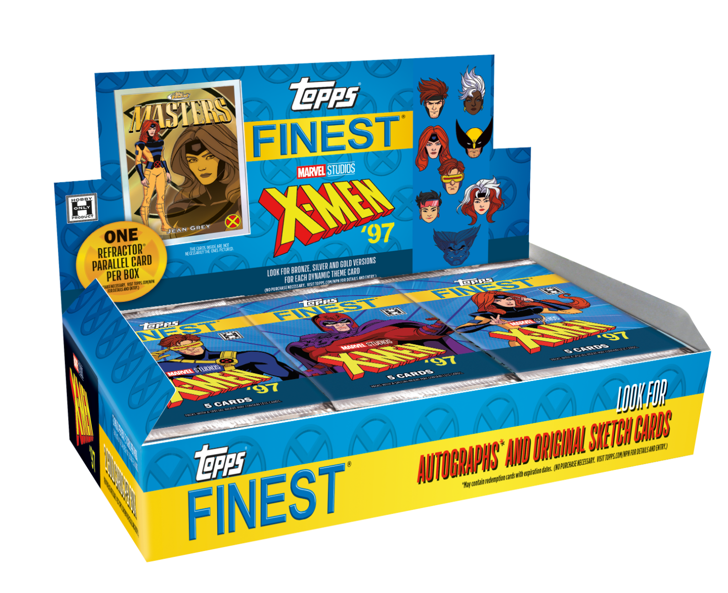 2025 Topps Finest® X-Men 97' - Hobby Box