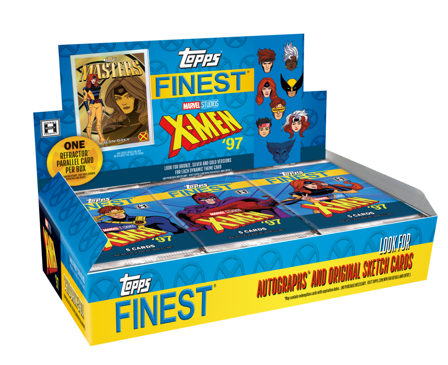 2025 Topps Finest® X-Men 97' - Hobby Box
