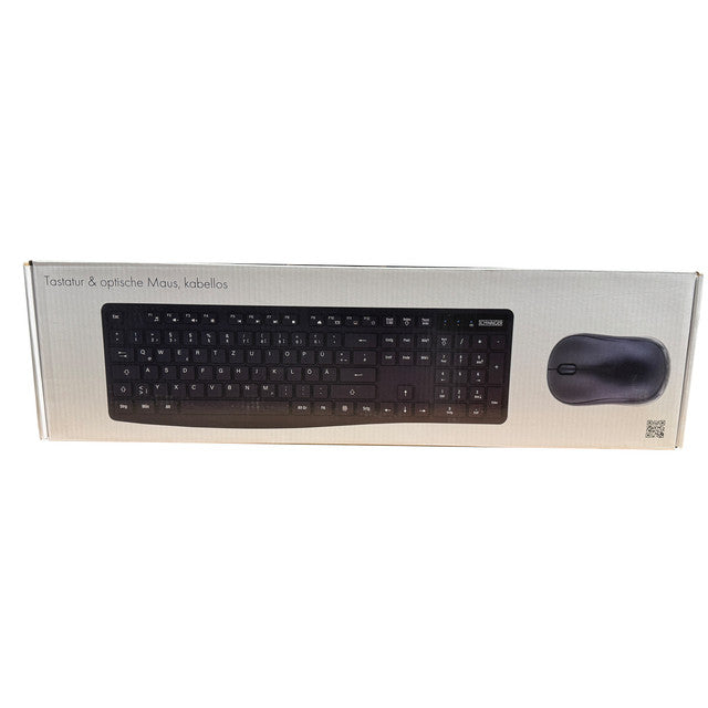Tastatur & optische Maus, kabellos Office-Set