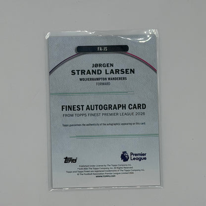 Jorgan Strand Larsen Finest EPL Wolverhampton Wanderers Auto /125