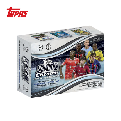 TOPPS Stadium Club Chrome UEFA Club Competitons Soccer Cards Giant Box 2022-23