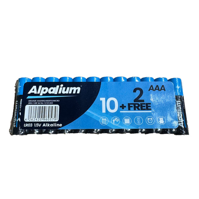 Alpalium AAA Batterien 10+2 Set