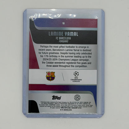 Lamine Yamal FC Barcelona Champions League Soccer Topps 2025-26 /10
