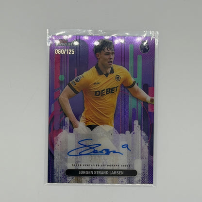 Jorgan Strand Larsen Finest EPL Wolverhampton Wanderers Auto /125
